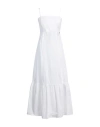 Liu •jo Woman Midi Dress White Size 10 Cotton