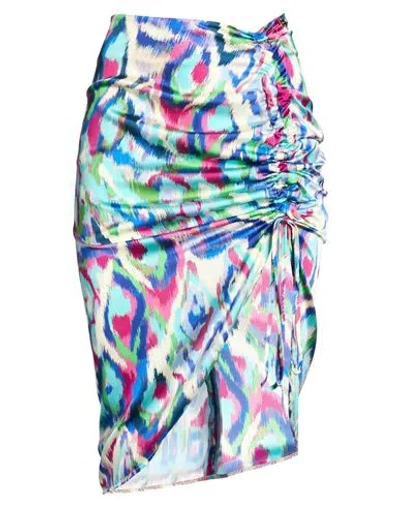 Liu •jo Woman Midi Skirt Azure Size 2 Polyester In Blue
