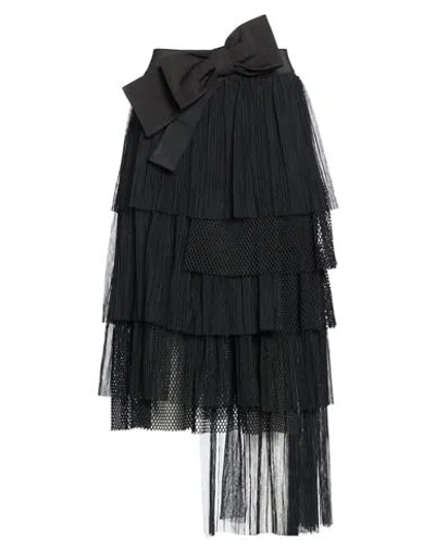 Liu •jo Woman Midi Skirt Black Size 4 Polyester