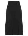 Liu •jo Woman Midi Skirt Black Size 6 Polyester, Elastane