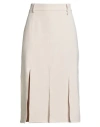 Liu •jo Woman Midi Skirt Cream Size 8 Polyester, Elastane In Neutral