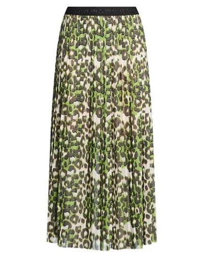 Liu •jo Woman Midi Skirt Green Size Xl Polyester