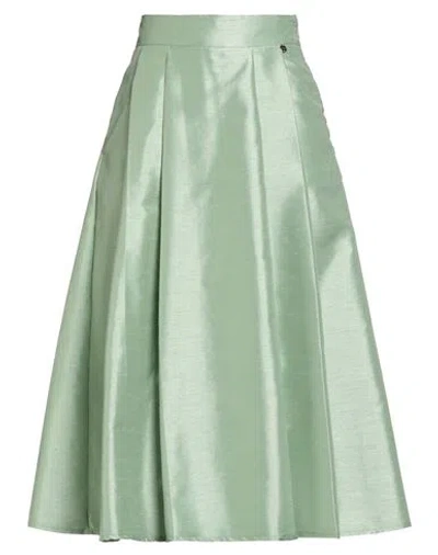 Liu •jo Woman Midi Skirt Light Green Size 10 Polyester