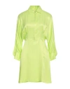 Liu •jo Woman Mini Dress Lime Green Size 6 Viscose, Rayon