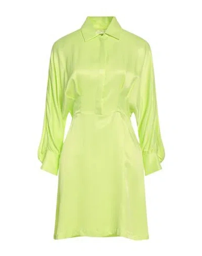 Liu •jo Woman Mini Dress Lime Green Size 6 Viscose, Rayon