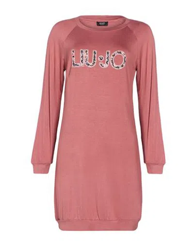 Liu •jo Woman Mini Dress Antique Rose Size S Viscose, Elastane In Pink