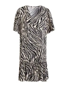 Liu •jo Woman Mini Dress Beige Size 10 Viscose In Brown