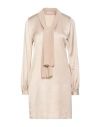 Liu •jo Woman Mini Dress Beige Size 8 Viscose In Pink