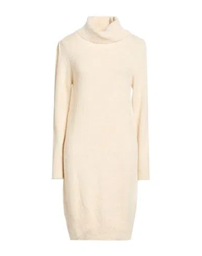 Liu •jo Woman Mini Dress Beige Size L Acrylic, Polyamide, Wool, Metallic Polyester, Elastane In Neutral