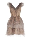 Liu •jo Woman Mini Dress Beige Size L Polyester In Beige