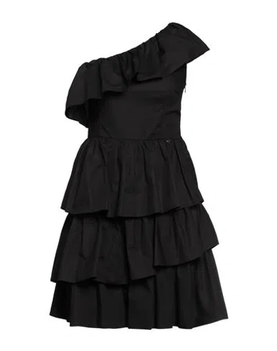 Liu •jo Woman Mini Dress Black Size 10 Cotton