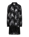 Liu •jo Woman Mini Dress Black Size 10 Cotton, Polyamide In Black