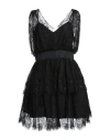 Liu •jo Woman Mini Dress Black Size 10 Polyamide, Elastane