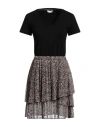 Liu •jo Woman Mini Dress Black Size 10 Polyester In Black