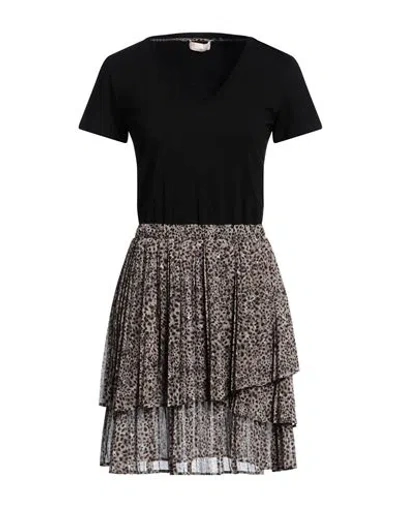 Liu •jo Woman Mini Dress Black Size 8 Polyester