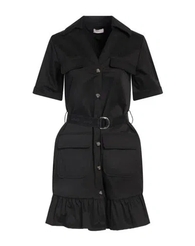 Liu •jo Woman Mini Dress Black Size 10 Polyester, Polyamide