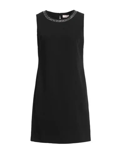 Liu •jo Woman Mini Dress Black Size 12 Polyester