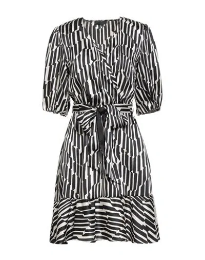Liu •jo Woman Mini Dress Black Size 12 Polyester