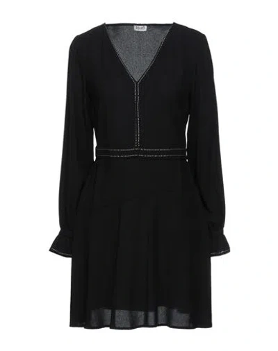 Liu •jo Woman Mini Dress Black Size 12 Polyester