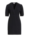 Liu •jo Woman Mini Dress Black Size 12 Polyester, Elastane In Black