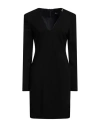 Liu •jo Woman Mini Dress Black Size 8 Viscose, Polyamide, Elastane In Black