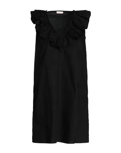 Liu •jo Woman Mini Dress Black Size 2 Cotton