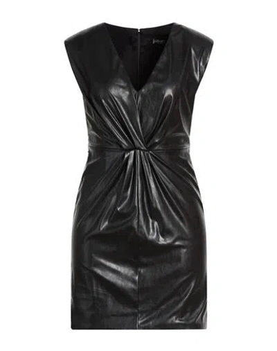 Liu •jo Woman Mini Dress Black Size 2 Polyester, Polyurethane Resin