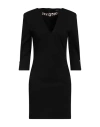 Liu •jo Woman Mini Dress Black Size 10 Viscose, Polyamide, Elastane
