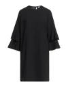Liu •jo Woman Mini Dress Black Size 4 Polyester