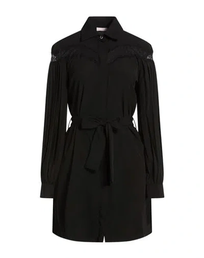 Liu •jo Woman Mini Dress Black Size 4 Polyester