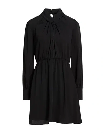 Liu •jo Woman Mini Dress Black Size 4 Polyester