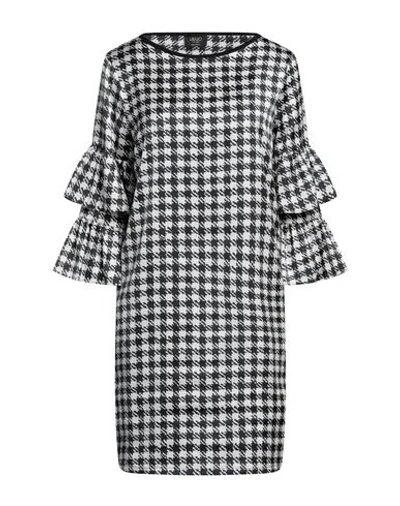 Liu •jo Woman Mini Dress Black Size 4 Polyester, Elastane