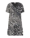Liu •jo Woman Mini Dress Black Size 4 Viscose In Black