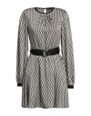Liu •jo Woman Mini Dress Black Size 10 Polyester In Black
