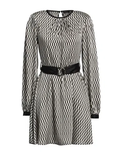 Liu •jo Woman Mini Dress Black Size 10 Polyester