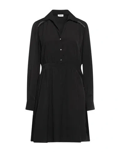 Liu •jo Woman Mini Dress Black Size 6 Polyester