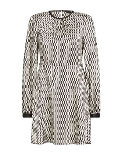 Liu •jo Woman Mini Dress Black Size 6 Polyester In Multi