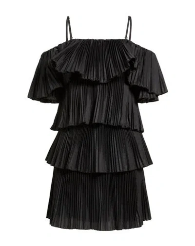 Liu •jo Woman Mini Dress Black Size 6 Polyester