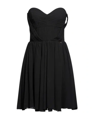 Liu •jo Woman Mini Dress Black Size 6 Polyester