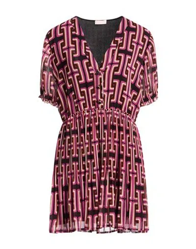 Liu •jo Woman Mini Dress Black Size 6 Polyester
