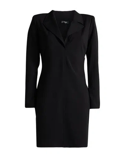 Liu •jo Woman Mini Dress Black Size 6 Polyester, Elastane