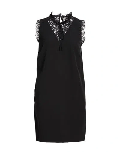 Liu •jo Woman Mini Dress Black Size 6 Polyester, Elastane