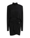 Liu •jo Woman Mini Dress Black Size 6 Viscose In Black