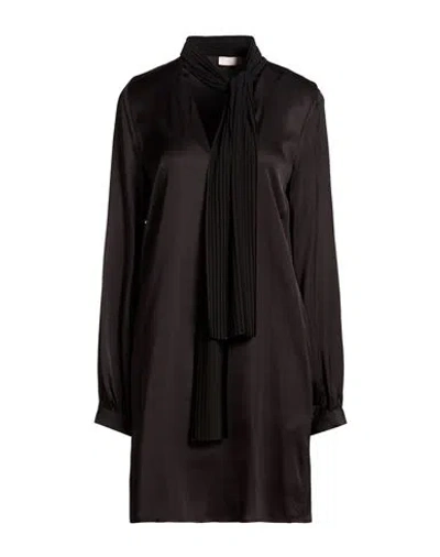 Liu •jo Woman Mini Dress Black Size 6 Viscose