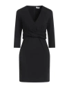 Liu •jo Woman Mini Dress Black Size 6 Viscose, Polyamide, Elastane In Black