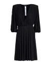 Liu •jo Woman Mini Dress Black Size 6 Viscose, Polyamide, Polyester, Elastane