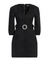 Liu •jo Woman Mini Dress Black Size 8 Cotton, Polyester, Elastane In Black