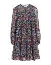 Liu •jo Woman Mini Dress Black Size 8 Polyester In Black