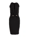 Liu •jo Woman Mini Dress Black Size 8 Polyester, Elastane In Black