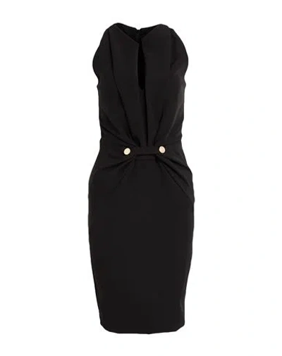 Liu •jo Woman Mini Dress Black Size 8 Polyester, Elastane